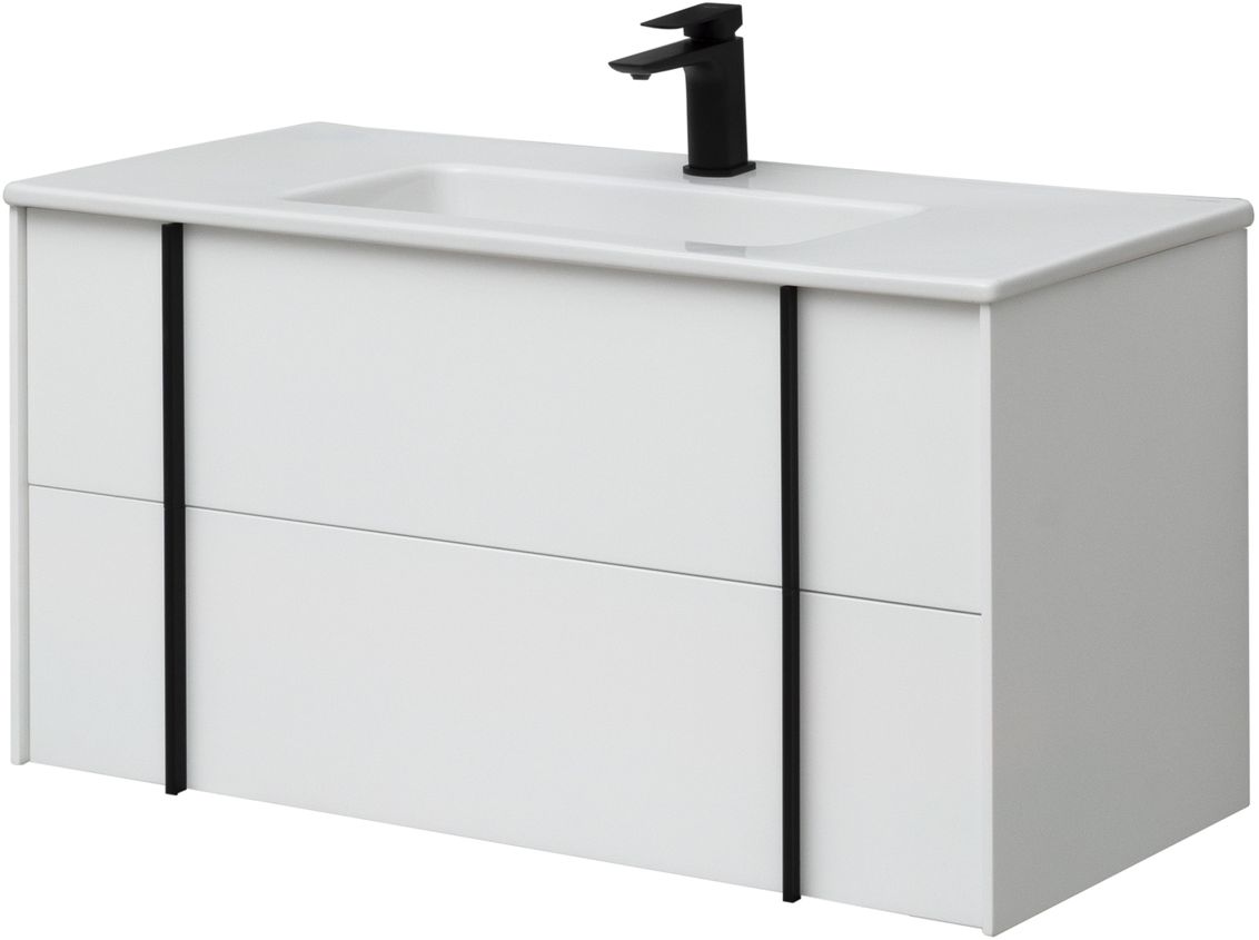 Тумба под раковину Allen Brau Reality 100x46,2x50 см белая 1.32007.WM