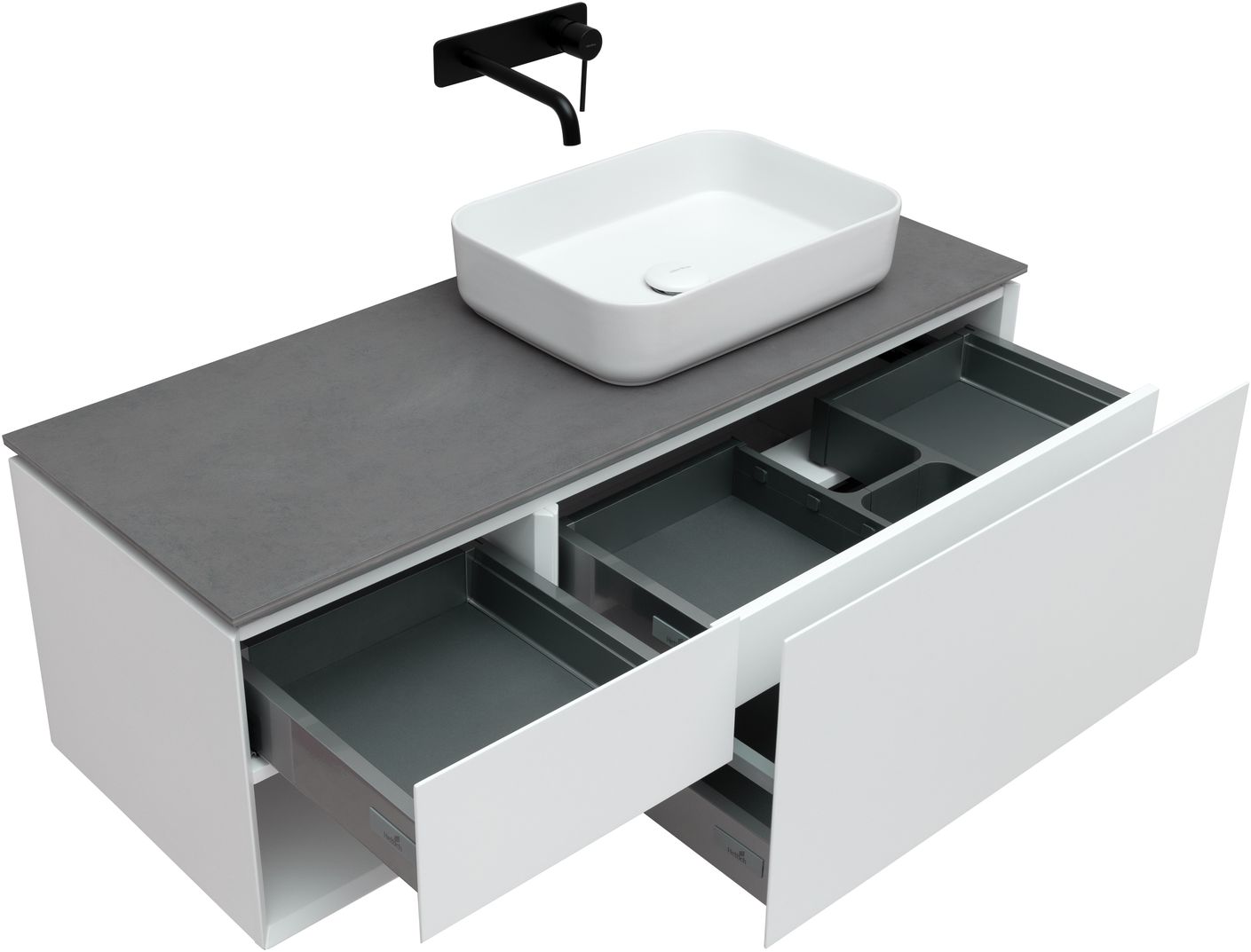 Тумба под раковину Allen Brau Infinity 119,2x45,6x40,8 см белый 1.21008.WM