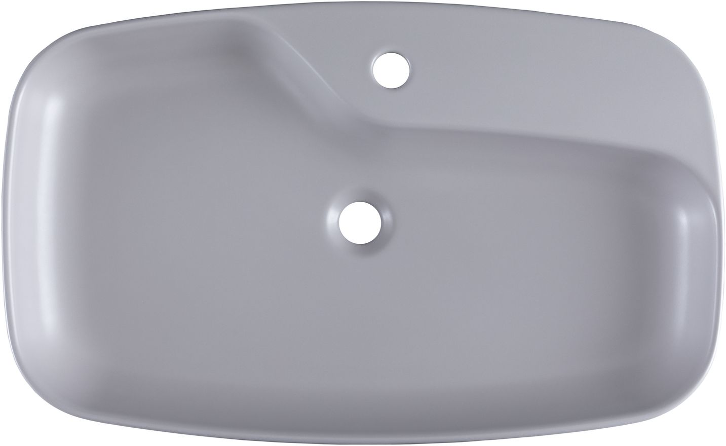 Раковина-чаша Allen Brau Liberty 70x43x9 см с 1 отверстием антрацит 4.32011.AN