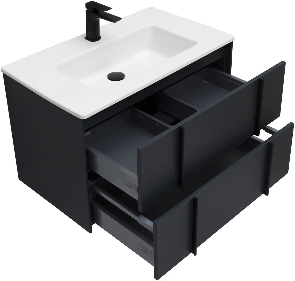 Тумба под раковину Allen Brau Reality 80x46.2x50 см антрацит 1.32005.AM