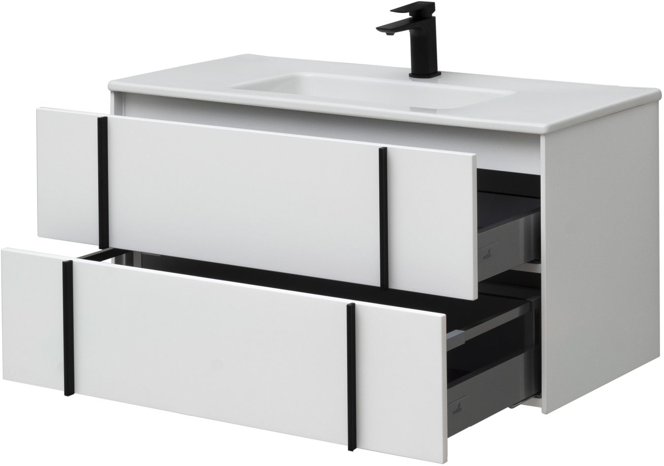 Тумба под раковину Allen Brau Reality 100x46,2x50 см белая 1.32007.WM