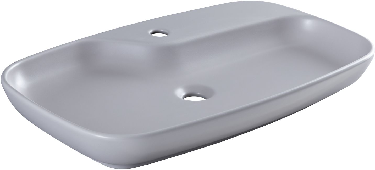 Раковина-чаша Allen Brau Liberty 70x43x9 см с 1 отверстием антрацит 4.32011.AN