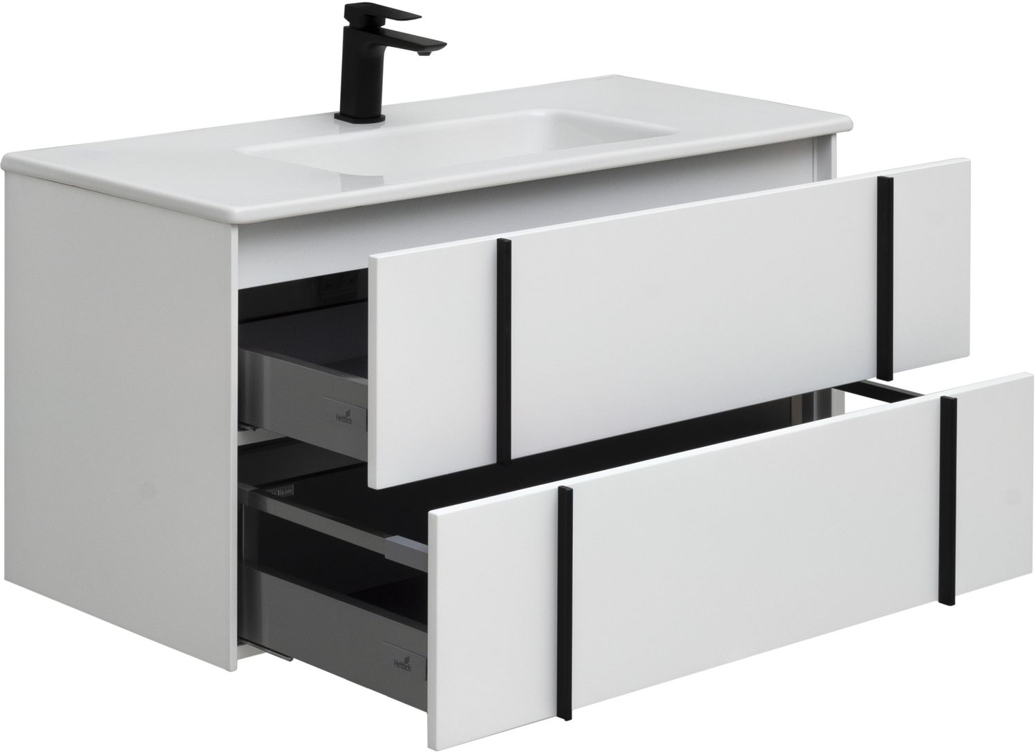 Тумба под раковину Allen Brau Reality 100x46,2x50 см белая 1.32007.WM