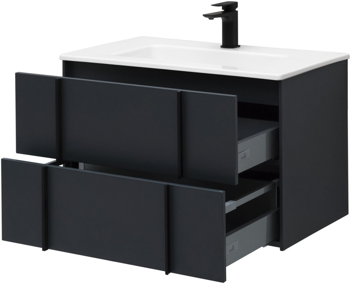Тумба под раковину Allen Brau Reality 80x46.2x50 см антрацит 1.32005.AM