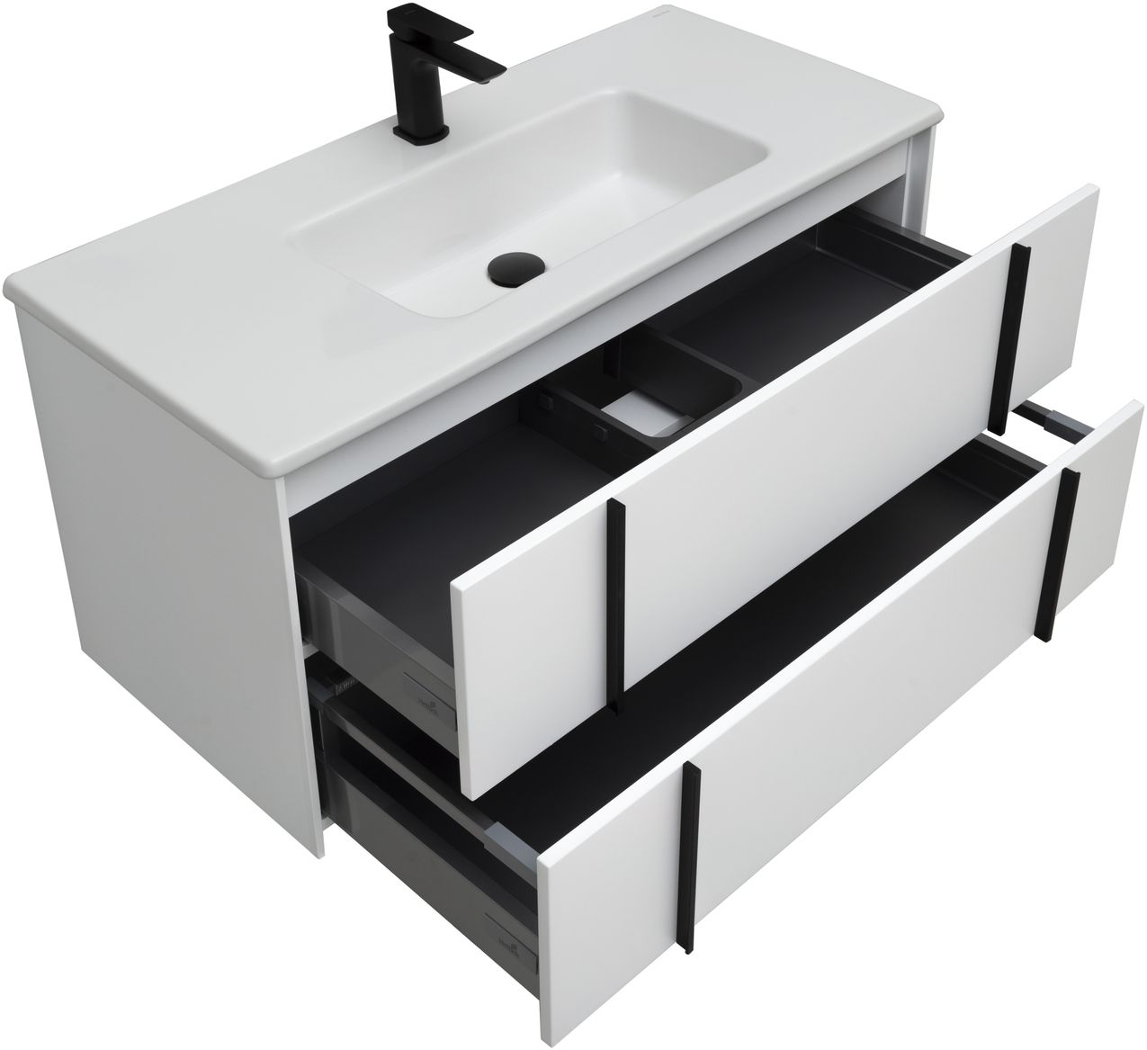 Тумба под раковину Allen Brau Reality 100x46,2x50 см белая 1.32007.WM