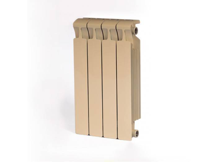 Радиатор биметаллический RIFAR Monolit 500 4 секции боковое подключение капучино M50004