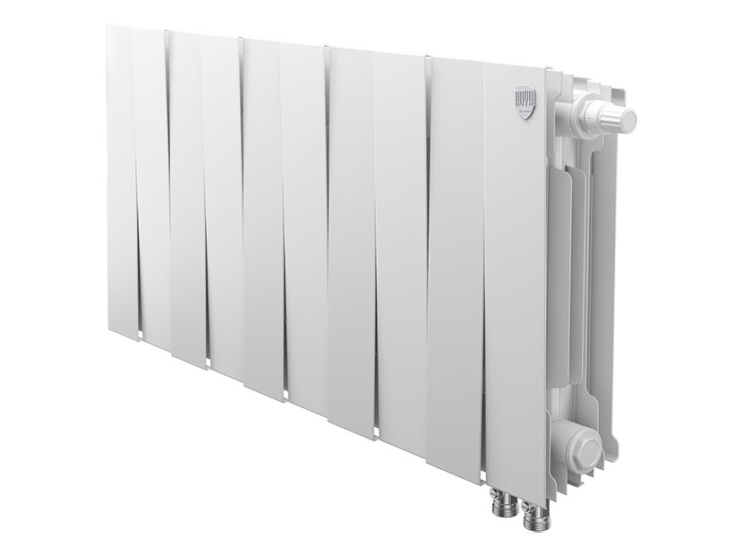 Радиатор биметаллический Royal Thermo PianoForte 300 Bianco Traffico 10 секц. нижнее подключение VDR 1346038