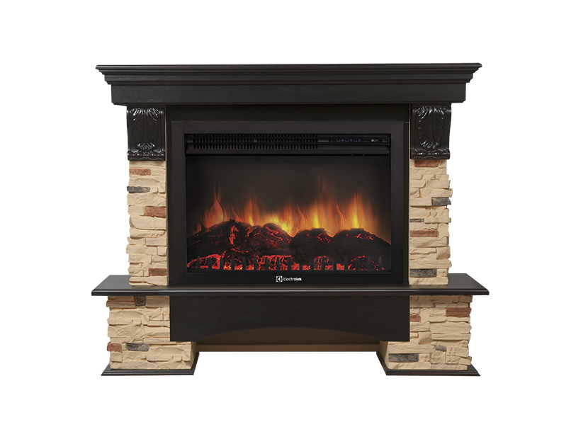 Портал для электрокамина Firelight Pietra 30S камень сланец натуральный шпон венге НС-1158499