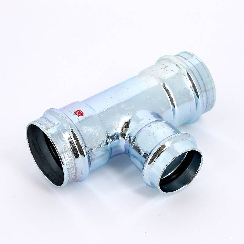 Тройник пресс IBP >B< Press Carbon 54х42х54 мм оцинкованная сталь PC5130 0544254