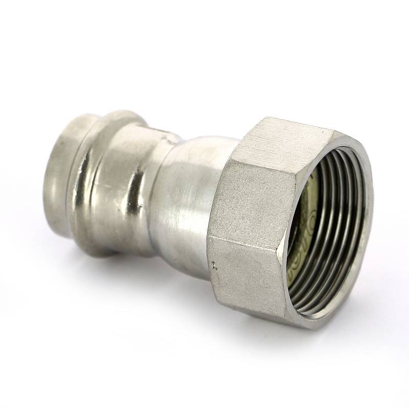 Муфта В-пресс IBP >B< Press Inox с накидной гайкой 28 мм x 1 1/4 нержавеющая сталь PS4355 0281000