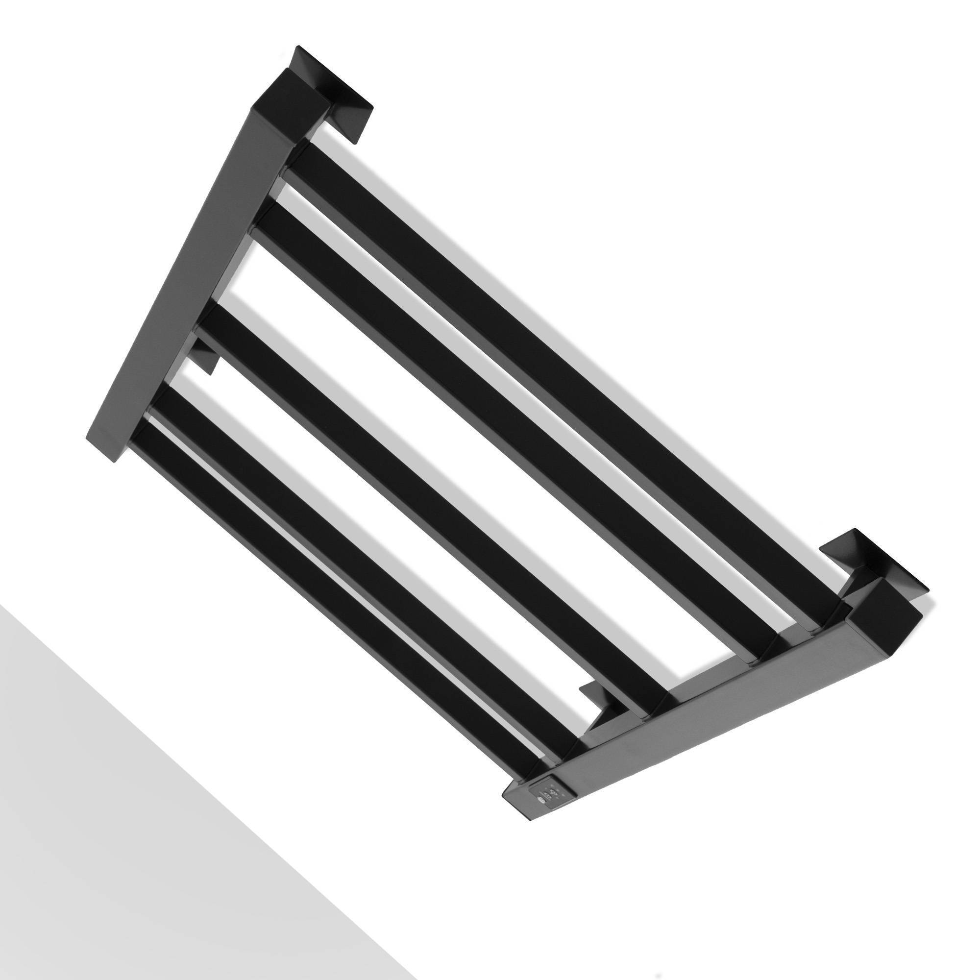 Полотенцесушитель электрический Energy Cube 700x400 мм с таймером черный матовый RAL 9005 EETR0CUBE07040R905M