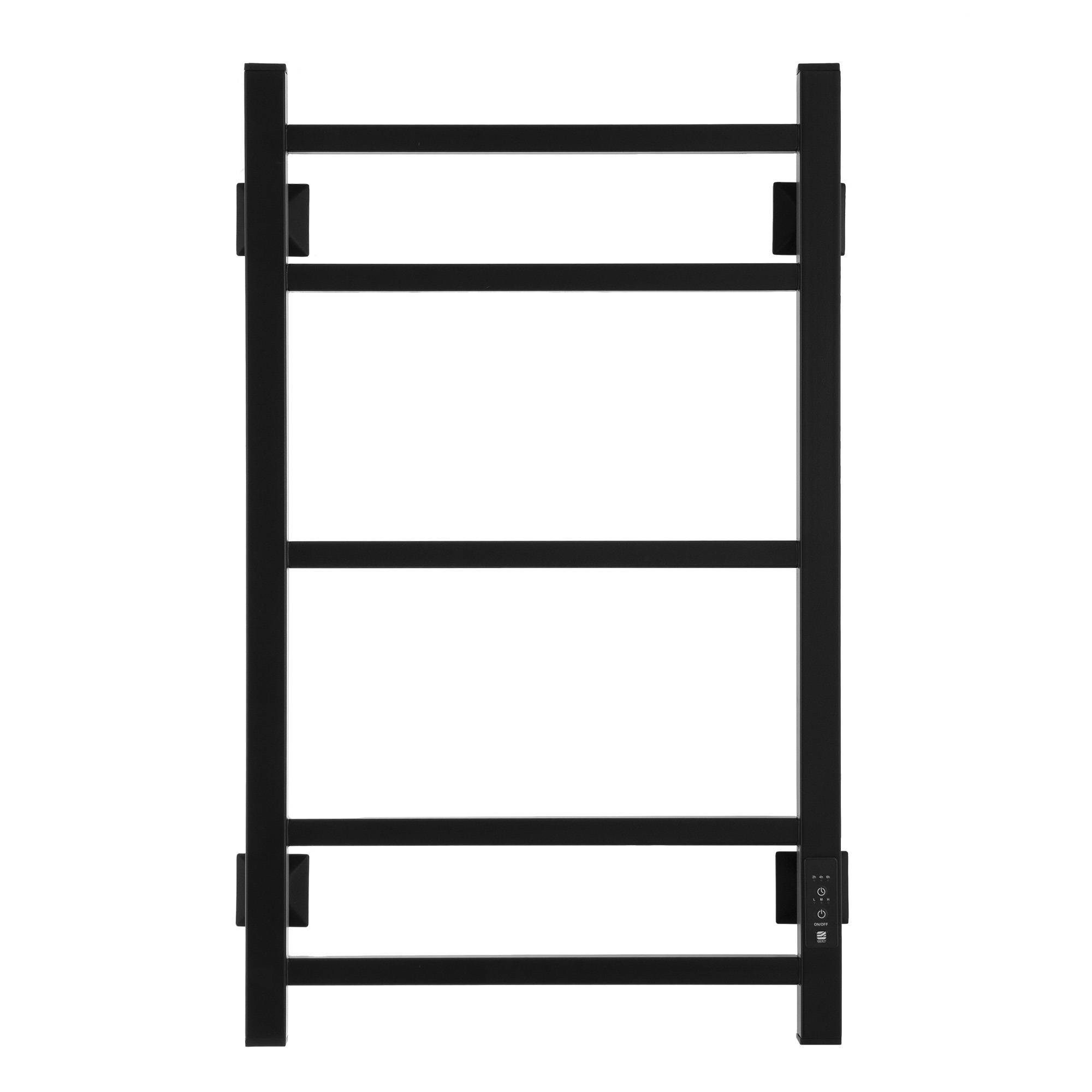 Полотенцесушитель электрический Energy Cube 700x400 мм с таймером черный матовый RAL 9005 EETR0CUBE07040R905M