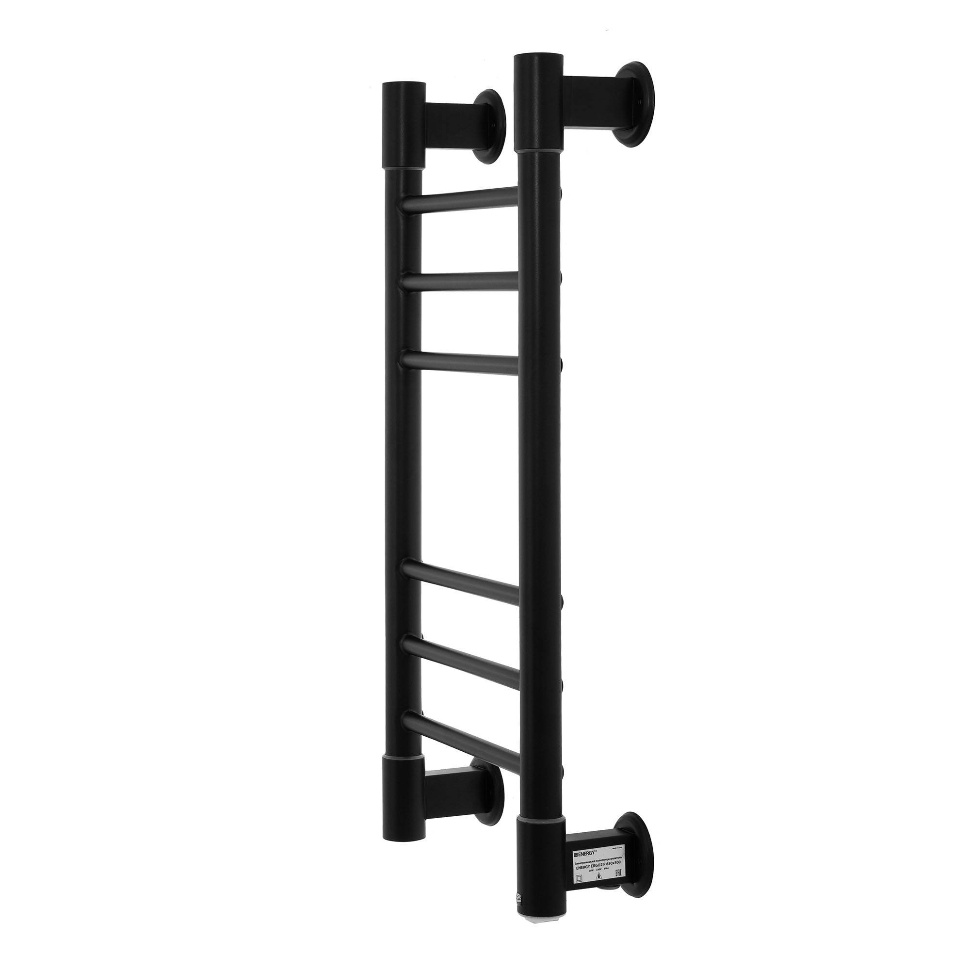 Полотенцесушитель электрический Energy Ergo2 P 650х300 мм RAL 9005 ERGO2P6530R905M