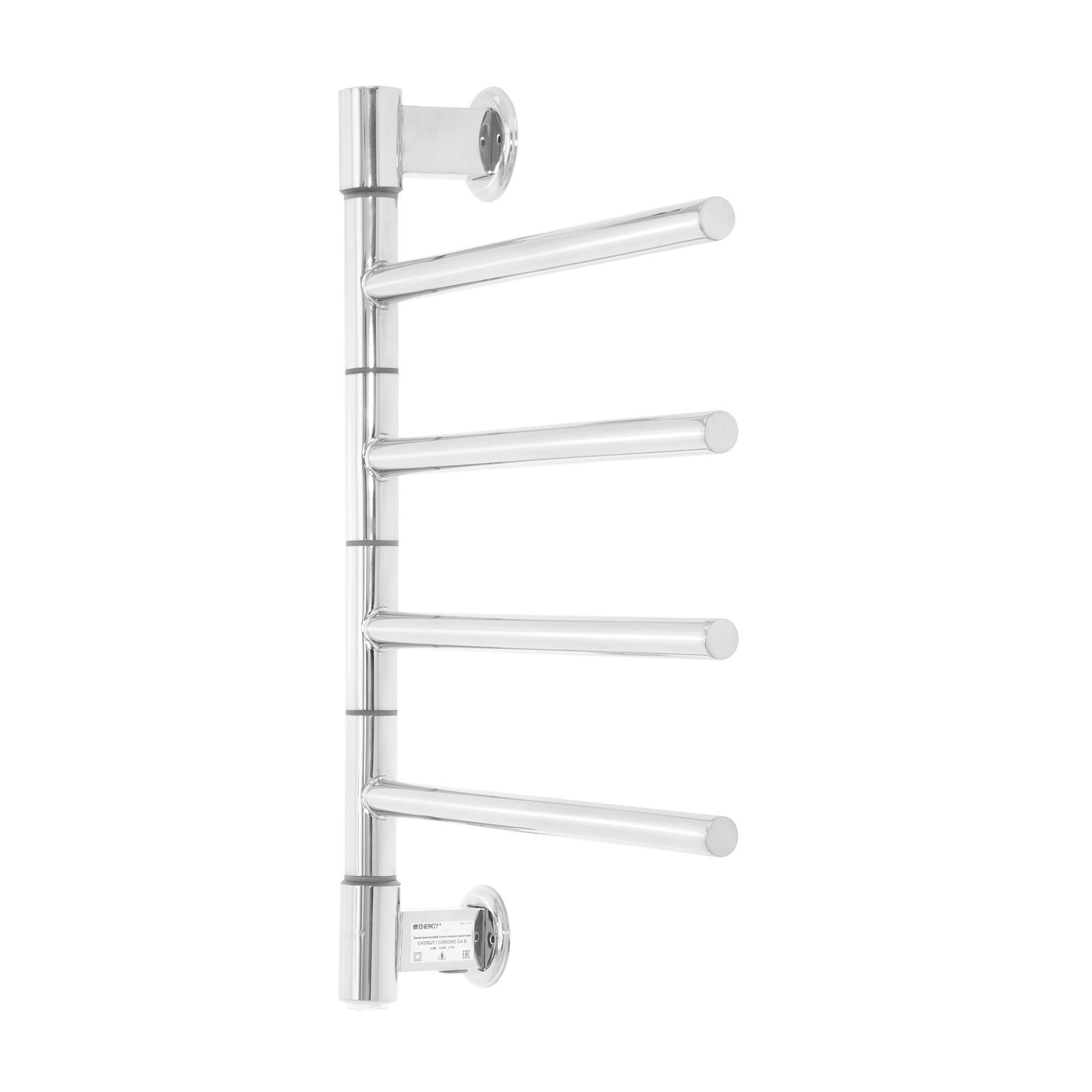 Полотенцесушитель электрический Energy I chrome G4K поворотный EETR00IG4K000000000