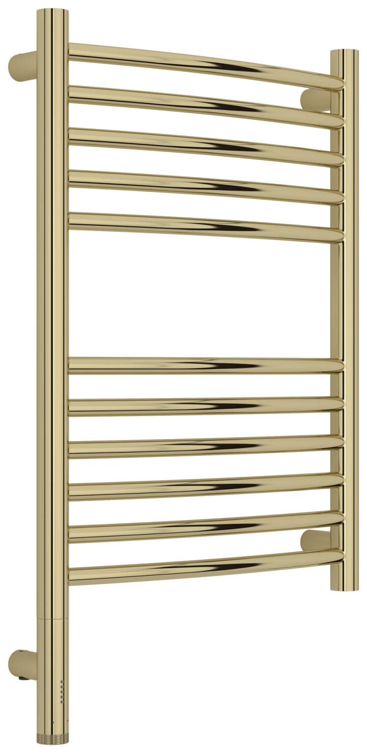 Полотенцесушитель электрический Сунержа Богема 3.1 выгнутая 400x600 мм левое подключение шампань глянец 020-6002-6040