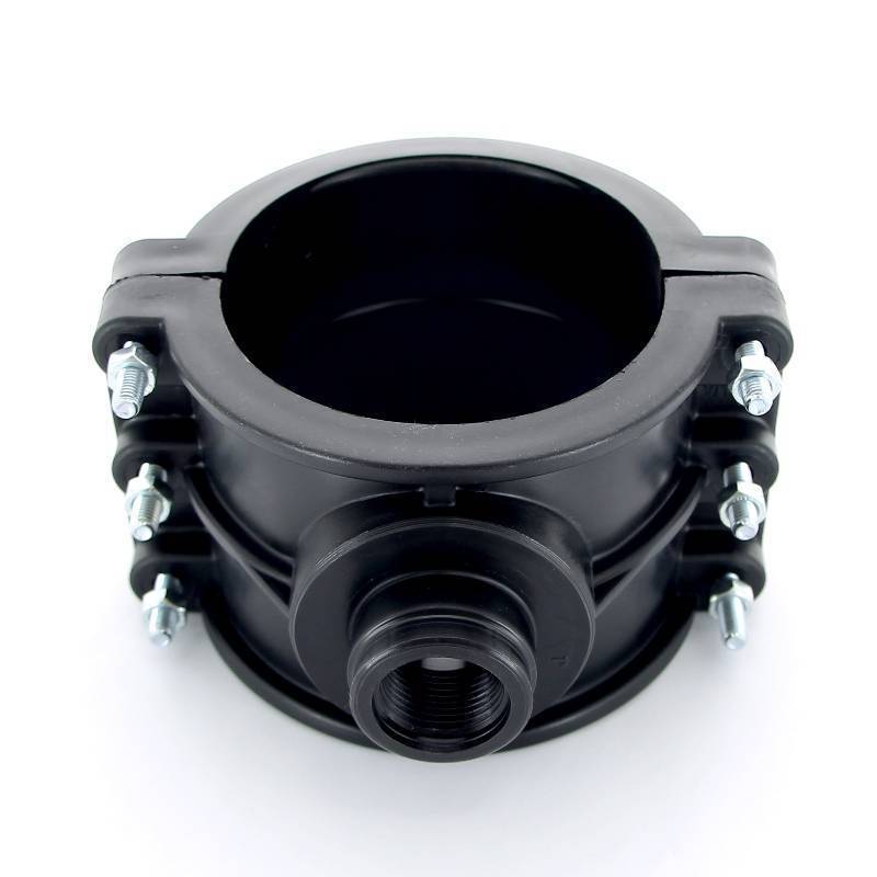 Седловая врезка Unidelta 125х1 4 болта для труб ПНД 1019125004