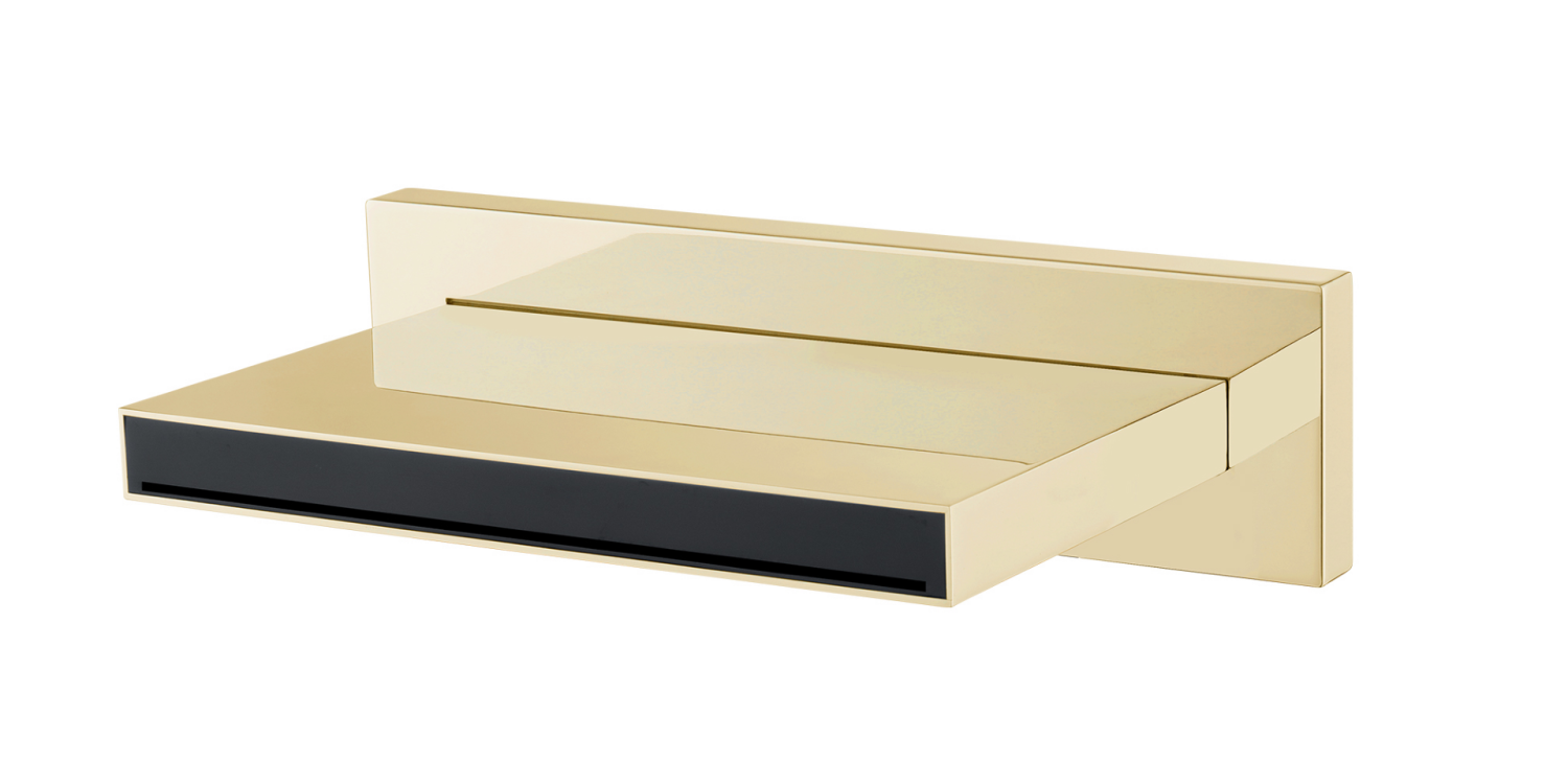 Излив настенный каскадный Boheme Zodiac 12.8 см матовое золото 625/2-MG