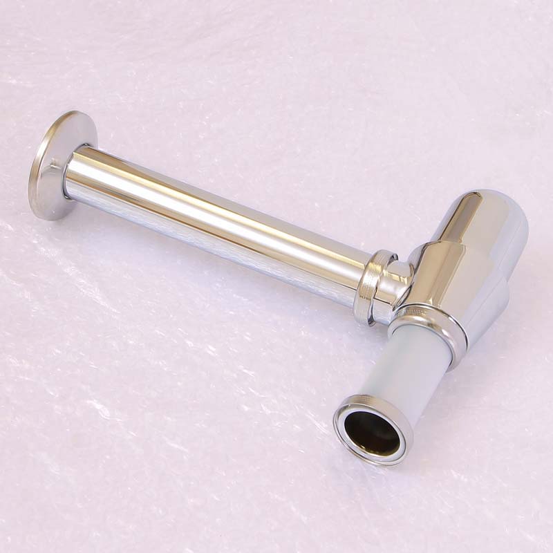 Сифон бутылочный Viega 5753 1 1/4х32 мм с горизонтальным отводом и розеткой хромированный 100674