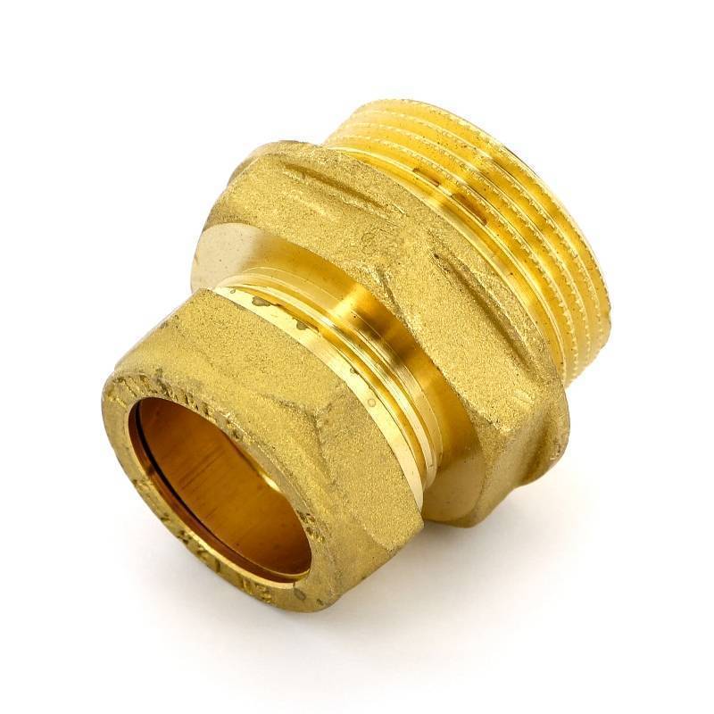 Муфта компрессионная Tiemme 1100 28х1 1/4 наружная резьба 1100100