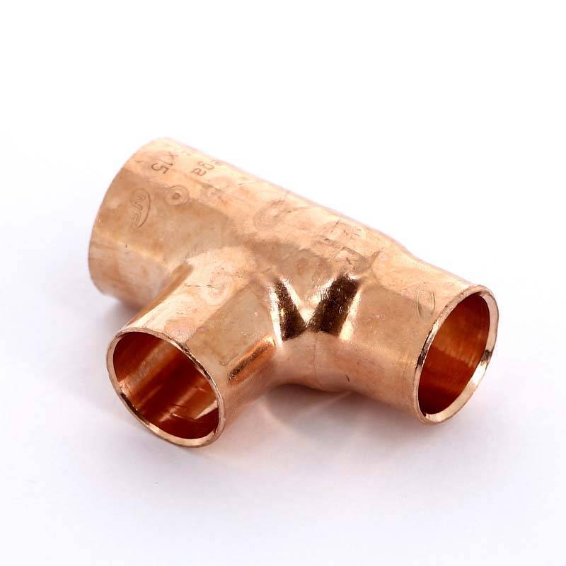 Тройник медный под пайку Viega 18х15х15 мм 101053