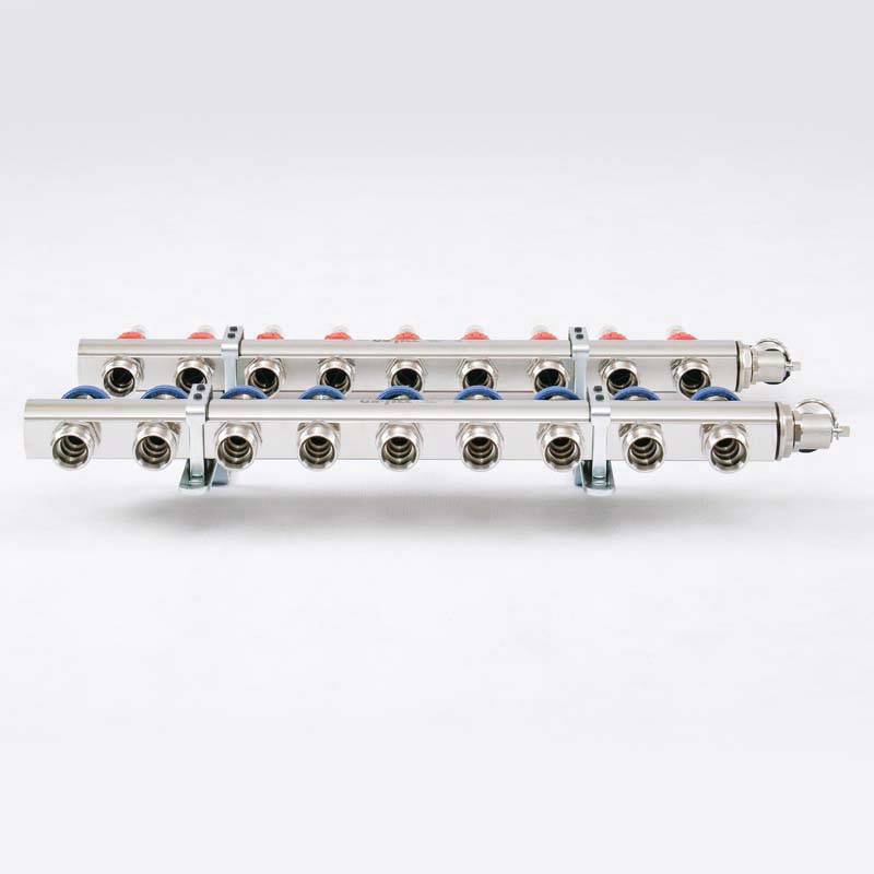 Коллекторная группа Uni-Fitt серия E 1x3/4 EK 9 выходов с расходомерами 440E4309