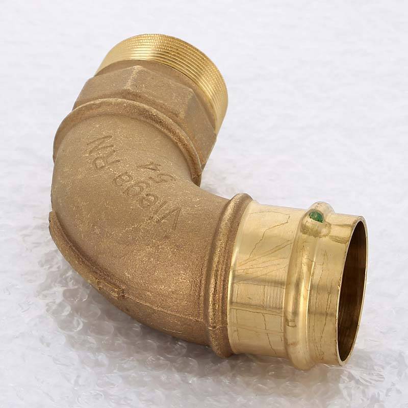 Угол пресс-Н бронза Viega Sanpress 54x2 197988