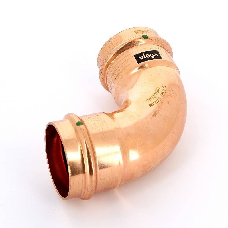 Угол 90° пресс медный Viega Profipress 54 мм 291556
