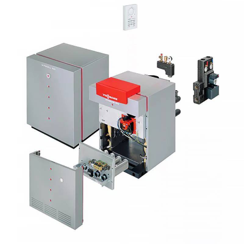 Котел газовый напольный Viessmann Vitogas 100-F 42 кВт одноконтурный KO2B погодозависимое управление 7245890