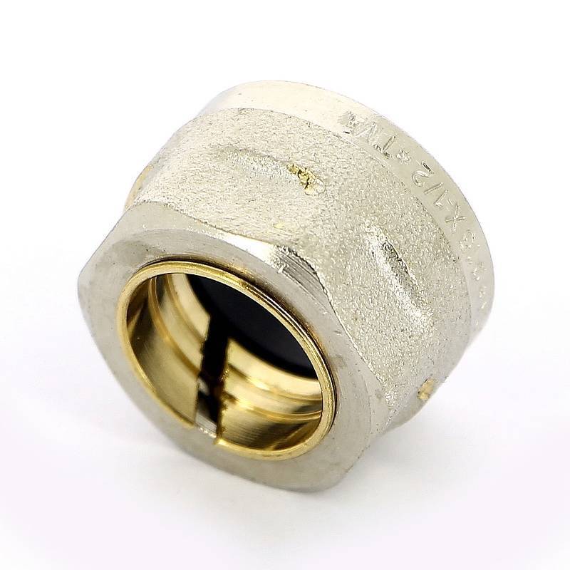 Соединитель для медных труб обжимной Tiemme 15 мм х 1/2 1440016