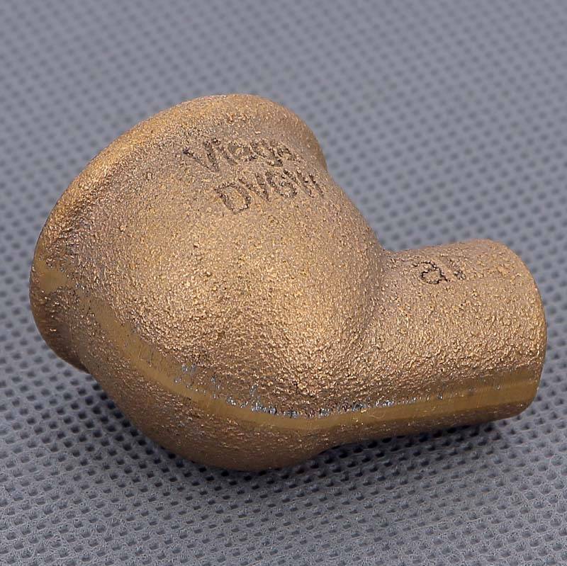 Угол бронзовый 90 градусов под пайку Viega 15 мм х 3/4 ВР 130114