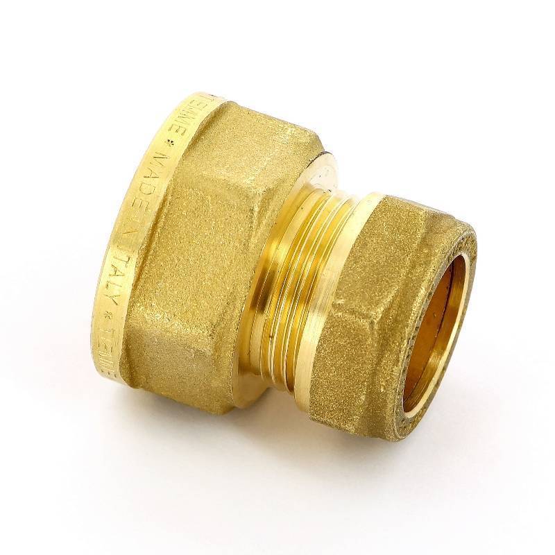 Муфта обжимная Tiemme 1100 22 мм х 1 ВР латунная 1100039