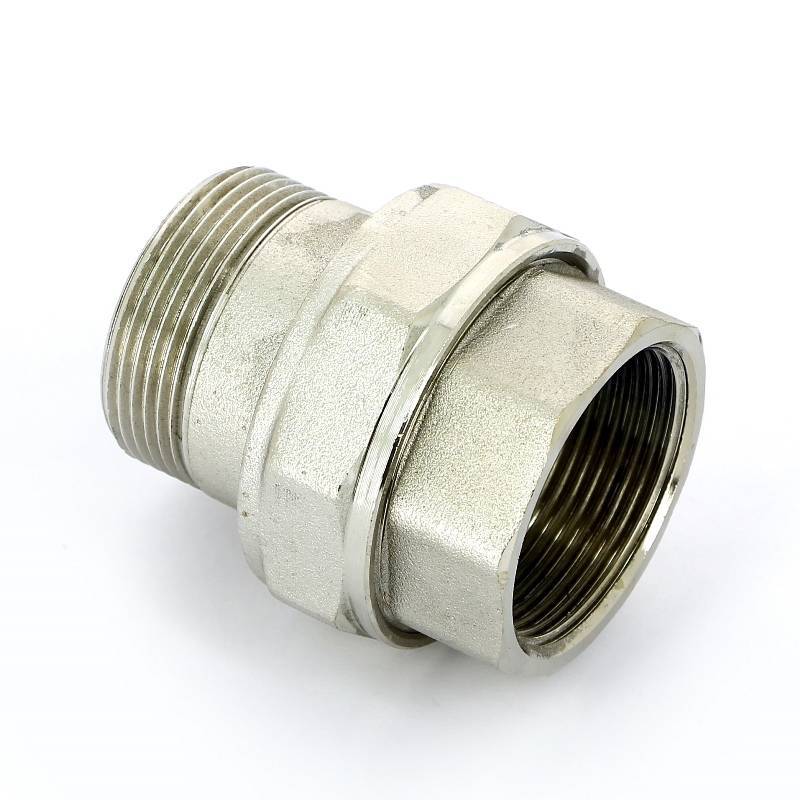 Разъемное соединение НВ Uni-Fitt прямое никелированное с плоской прокладкой 1 1/2 656N6000