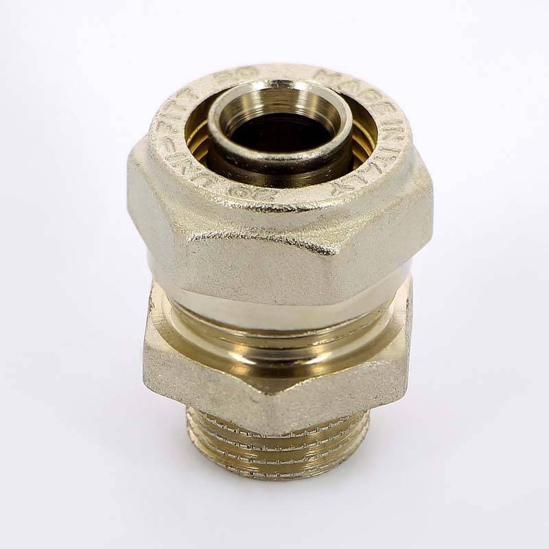 Муфта обжимная Uni-Fitt никелированная 20х1/2 НР 662N7200