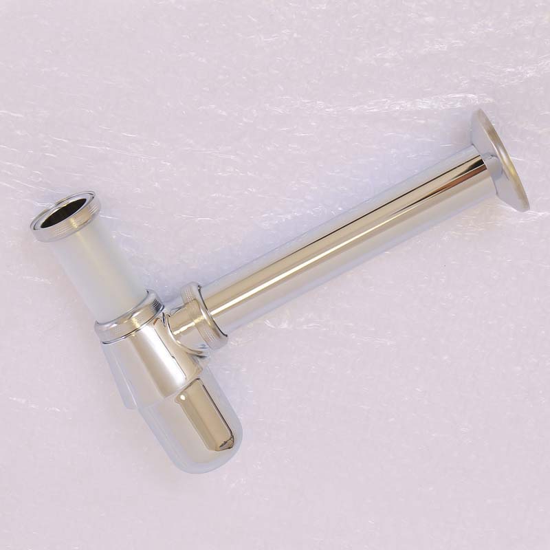 Сифон бутылочный Viega 5753 1 1/4х32 мм с горизонтальным отводом и розеткой хромированный 100674