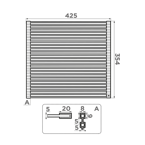 Ролл-мат OMOIKIRI ROLL-02-IN нержавеющая сталь 4997004