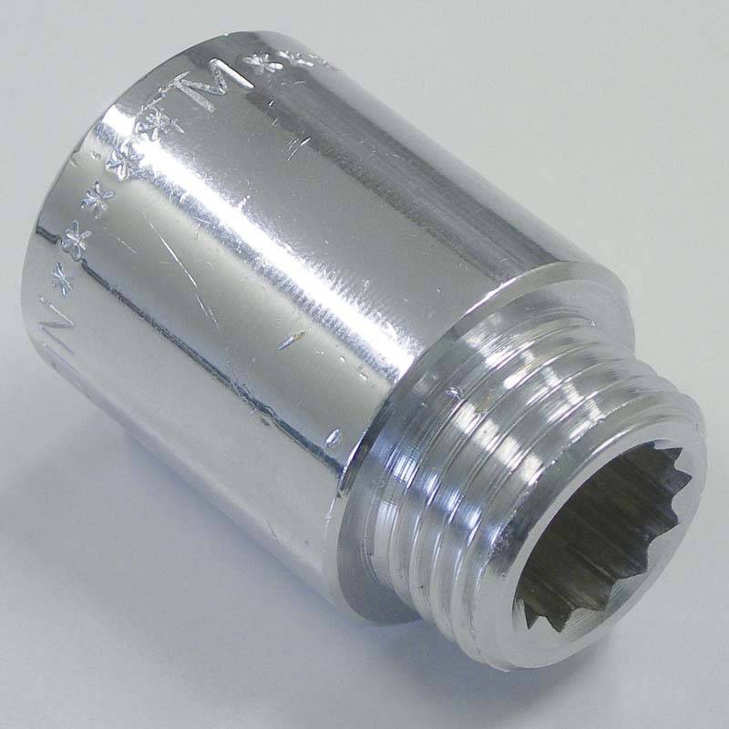 Удлинитель хромированный Tiemme 1 x 40 мм НВ 1500393