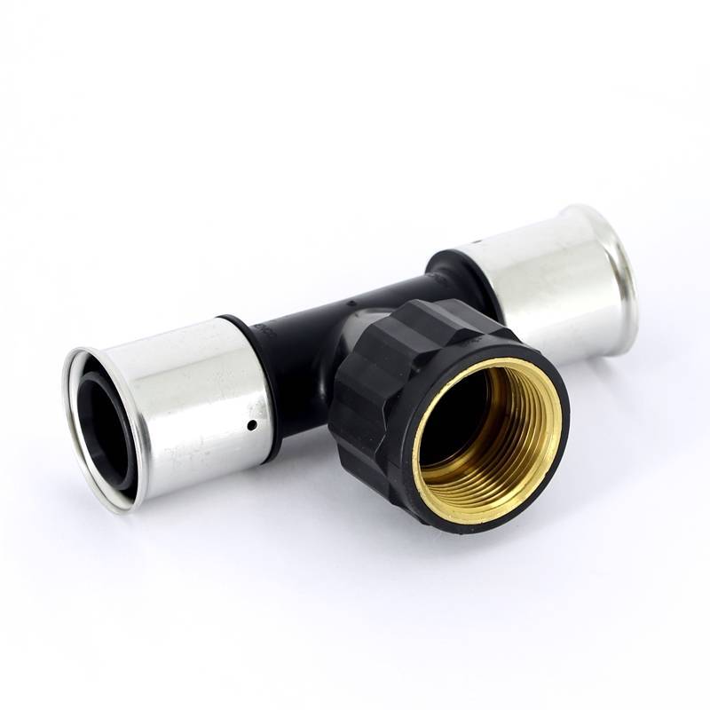 Тройник пресс с внутренней резьбой Henco PVDF 40х1 1/4х40 мм 13PK-400740