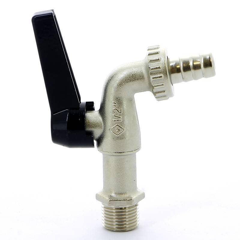 Кран шаровой садовый Bugatti Alaska 1/2 Н-штуцер рычаг 06890081