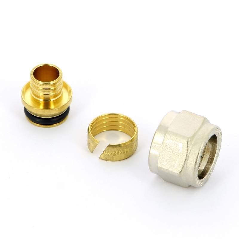 Соединитель обжимной Uni-Fitt 16x2.0 мм - 1/2 конус для полиэтиленовых труб 681N1612