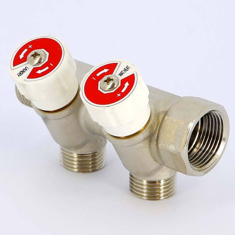 Коллектор с вентилями Uni-Fitt 3/4 2 выхода 3/4 EK 40 мм 402N3320