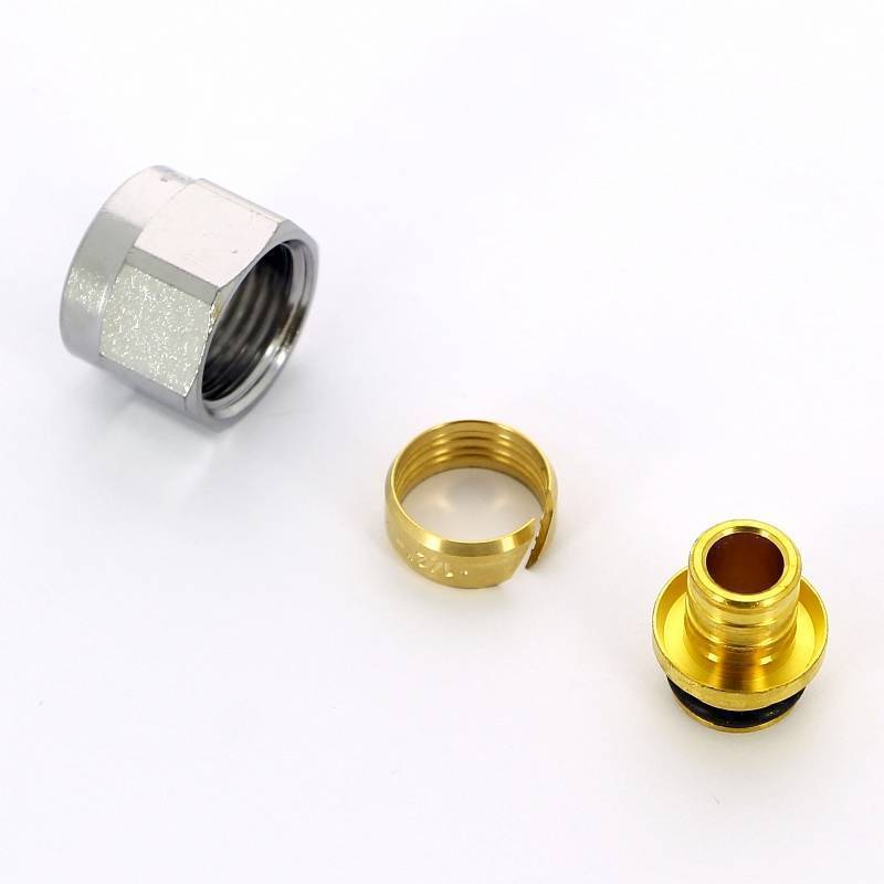 Соединитель для труб PEX и ALPEX FAR Евроконус 16х2 мм 1/2 6075 581007