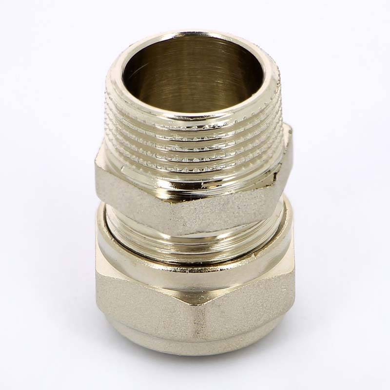 Муфта обжимная Uni-Fitt никелированная 20х3/4 НР 662N7300