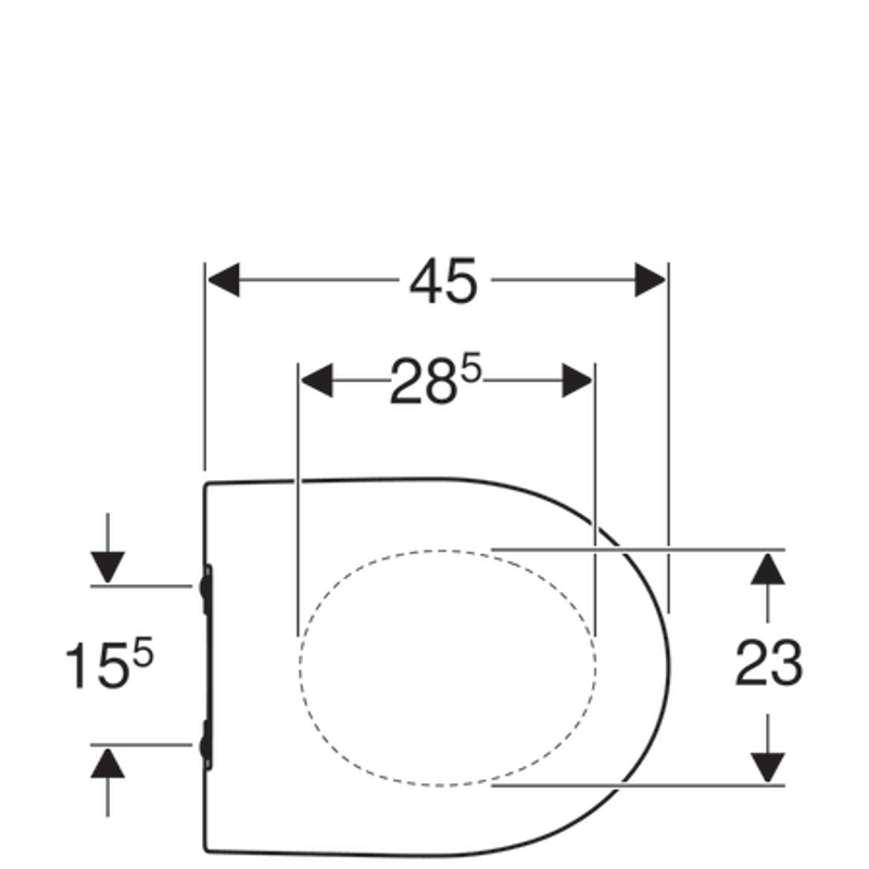 Сиденье для унитаза Geberit iCon Slim антибактериальное SoftClose 574950000