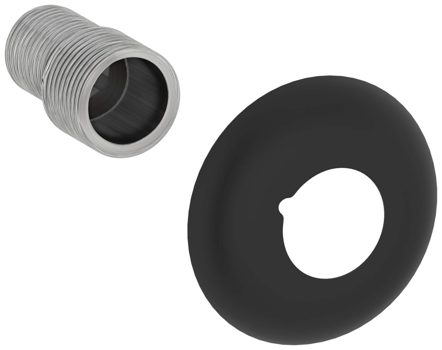 Отражатель декоративный с эксцентриком Стилье 6 см 1/2 x 3/4 черный матовый 31100-3400