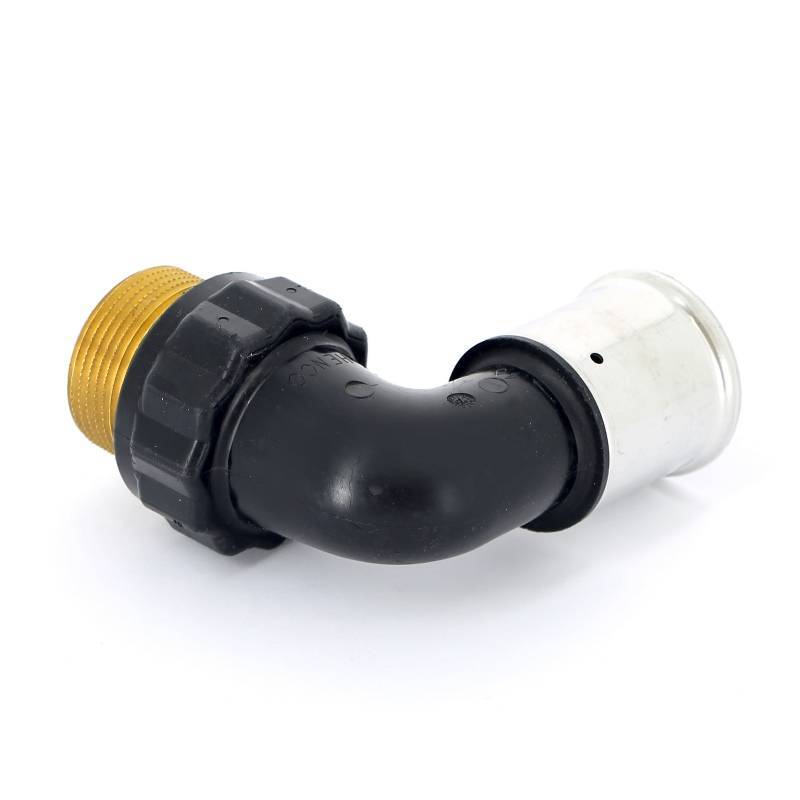 Угольник 90° пресс с наружной резьбой HENCO PVDF 40x1 1/4 5PK-4007