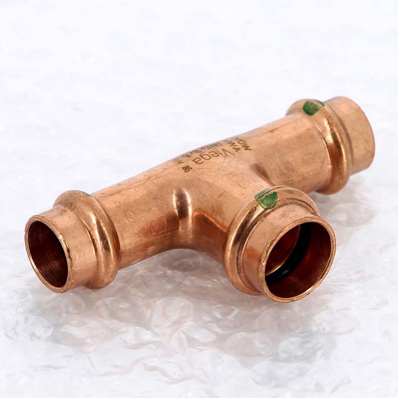 Тройник пресс медный Viega Profipress 15x18x15 мм 322724