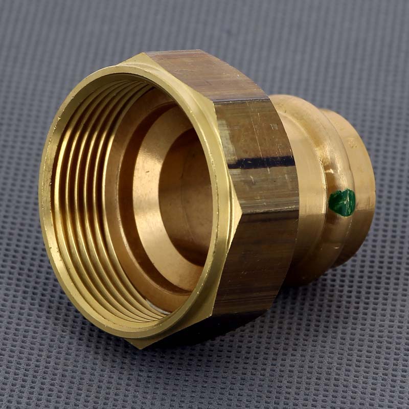 Муфта пресс с накидной гайкой Viega Sanpress 28x1 1/2 бронза 305048