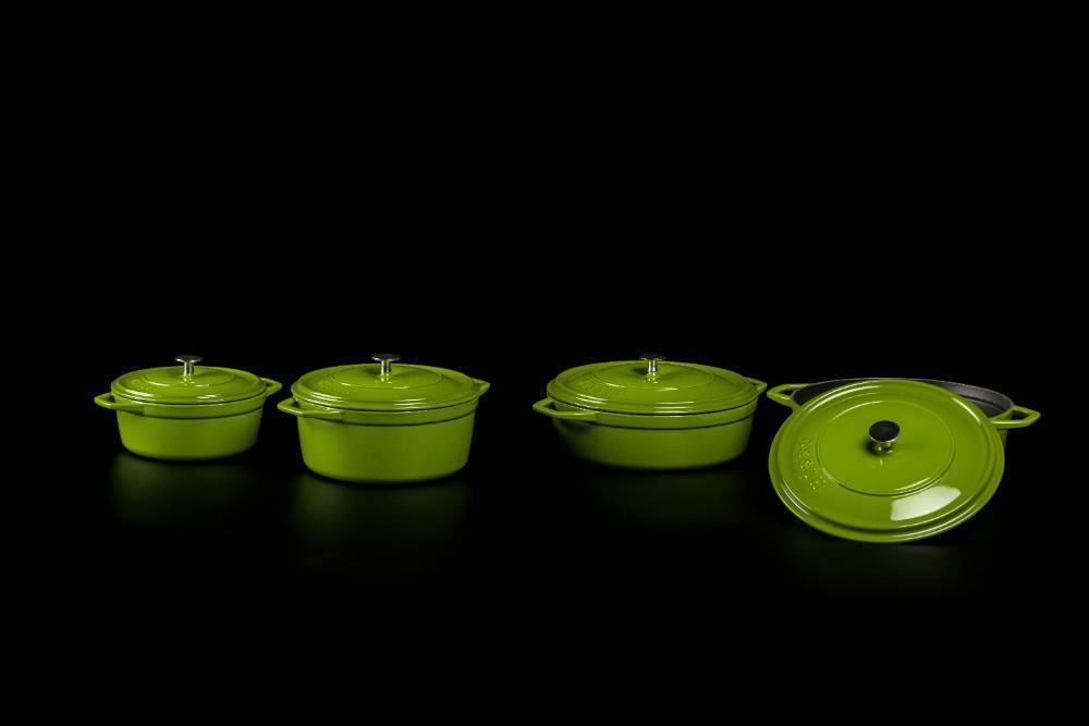 Кастрюля глубокая Hascevher Y DT 24 см Green A902824