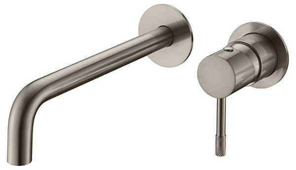 Смеситель для раковины встраиваемый Boheme Uno никель матовый 465-NB