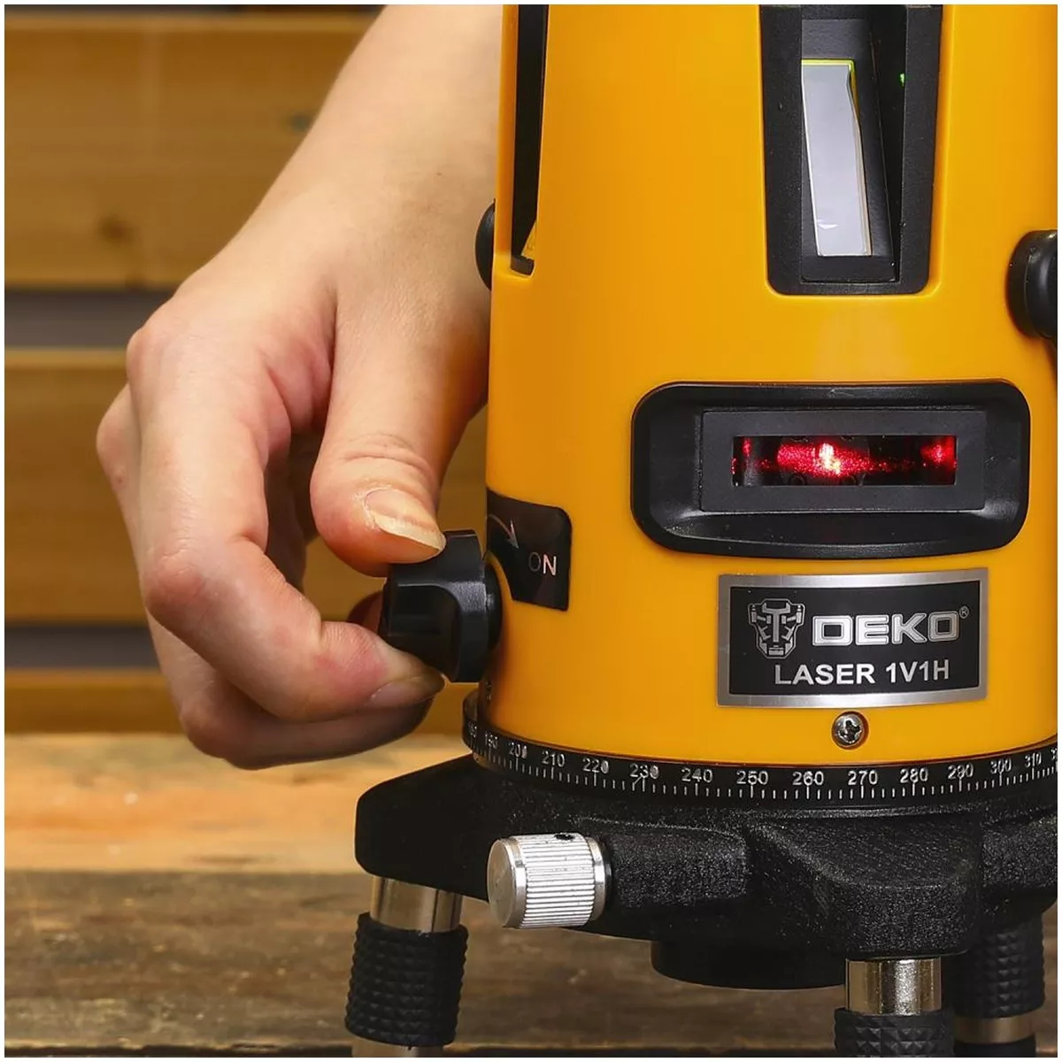 Лазерный уровень DEKO DKLL02RB SET 1 2 линии красный луч 065-0200